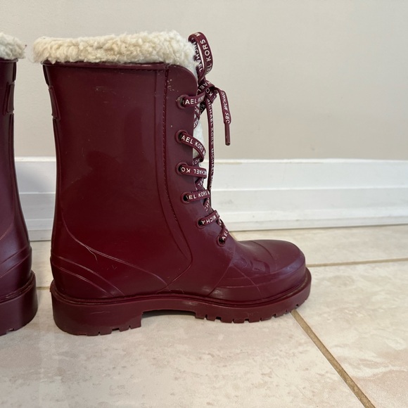 Michael Kors Montaigne Faux Fur Rain Boot - Picture 15 of 16